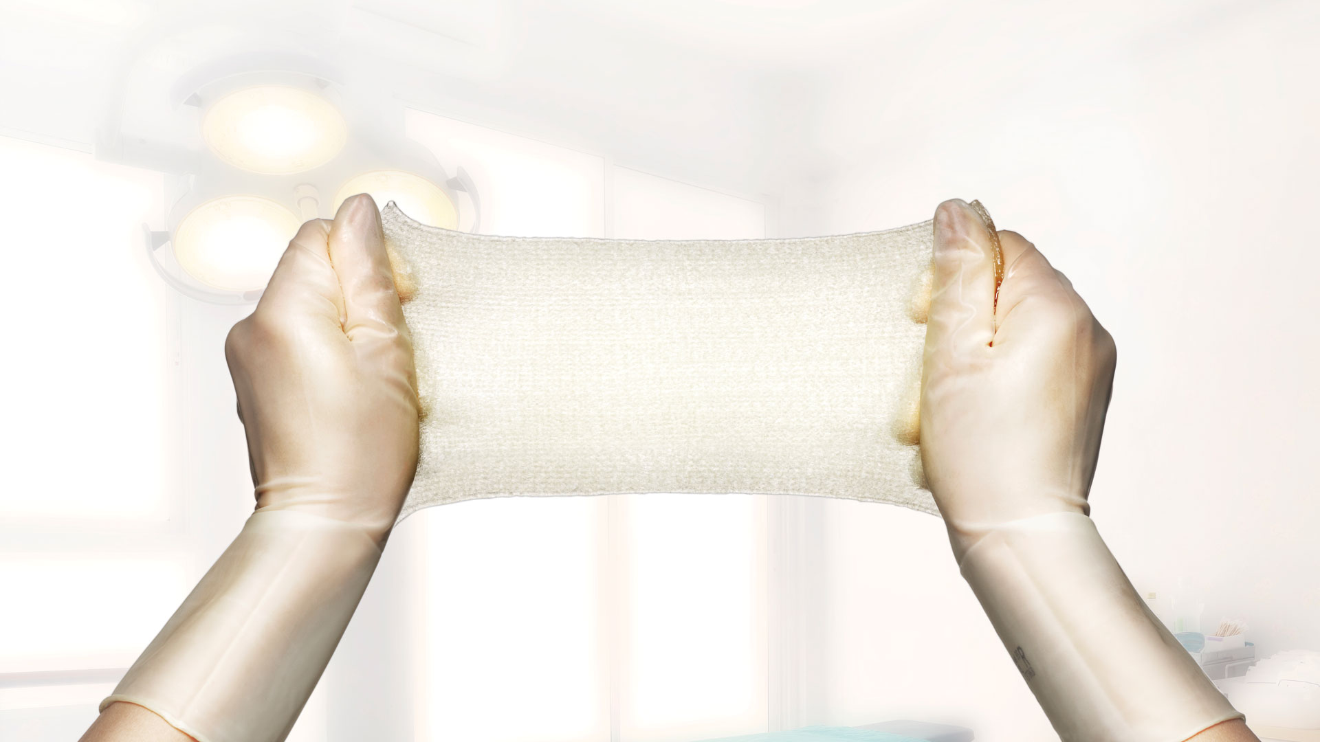 Handdehnung eines Exufiber-Produkts